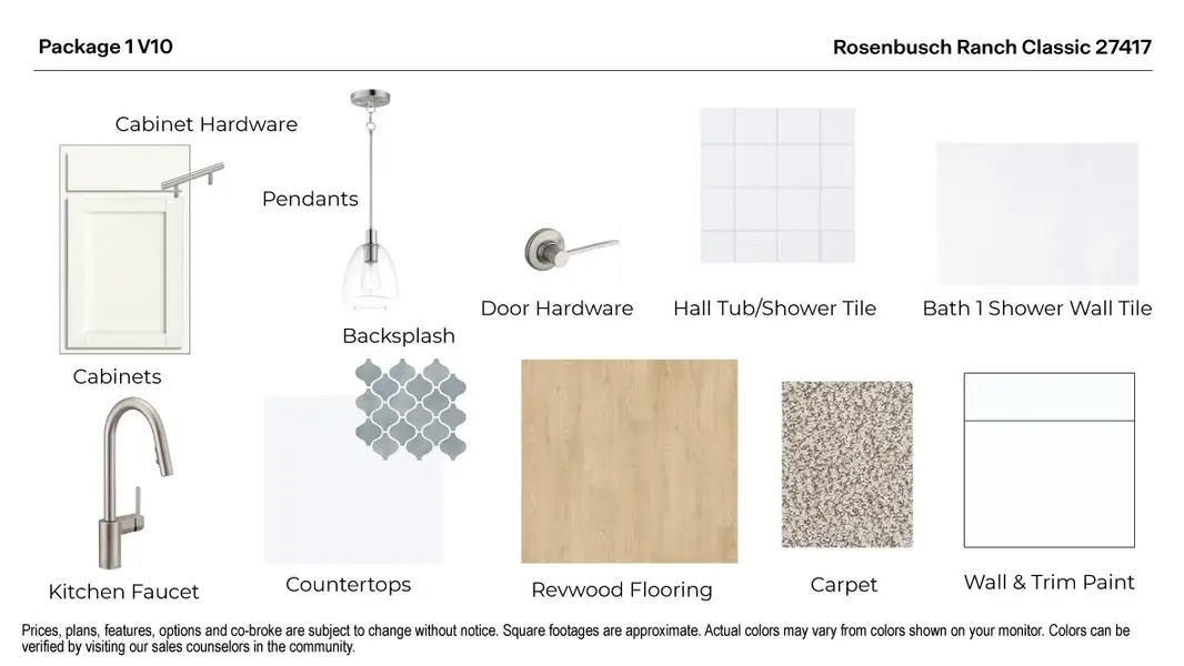 Sample of building materials used in homes in Rosenbusch Ranch, Leander (Image 3).