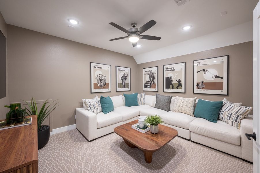 Representative furnished interior of a home built from the Barnhart by Tri Pointe Homes in Trillium, Richmond (Image 31).