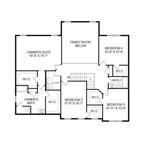 2D floor plan layout for the Hawthorne by Keystone Custom Homes in Windermere Farms, Waxhaw, NC (Image 6). 2D floor plan layout for the Hawthorne by Keystone Custom Homes in Windermere Farms, Waxhaw, NC (Image 6).