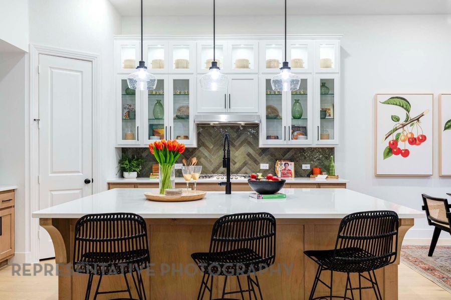 Furnished interior view inside a new home in Riceland: 65ft. lots, Mont Belvieu (Image 28).