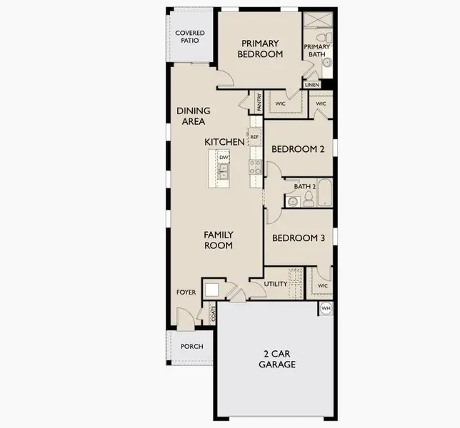 2D floor plan layout of this home in , Jarrell, TX (Image 2). 2D floor plan layout of this home in , Jarrell, TX (Image 2).