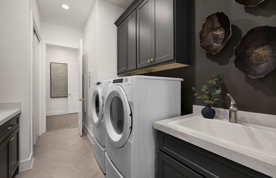 Representative furnished interior of a home built from the Renown by Del Webb in Del Webb Austin at Lost Pines, Bastrop (Image 10). Representative furnished interior of a home built from the Renown by Del Webb in Del Webb Austin at Lost Pines, Bastrop (Image 10).