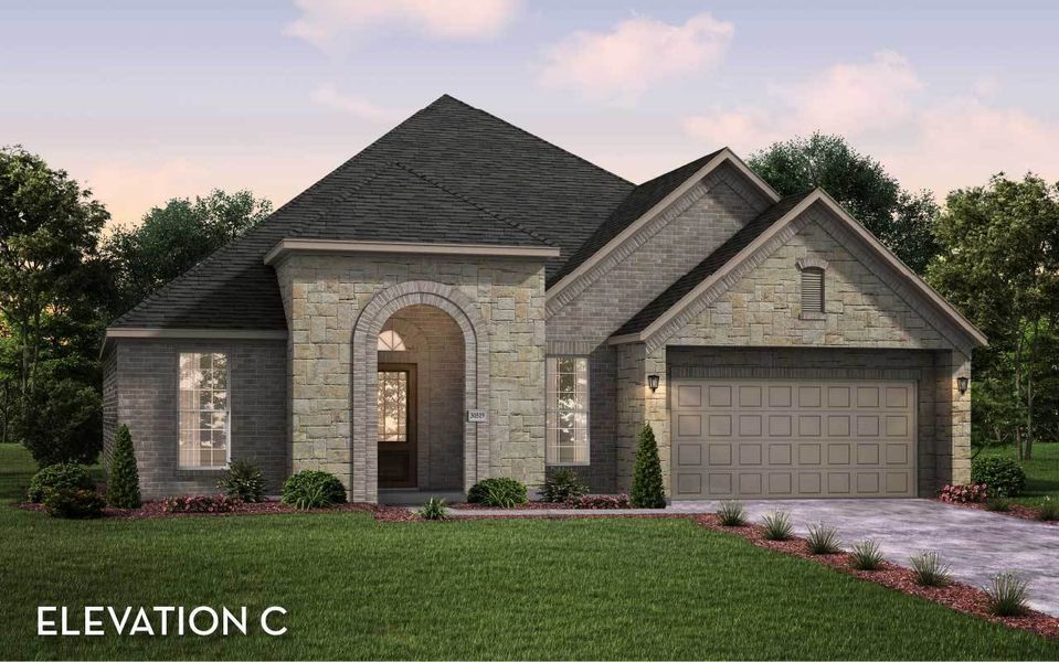 Representative exterior photo of a completed home built from the Atascadero by CastleRock Communities in Solterra, Mesquite, TX (Image 19).