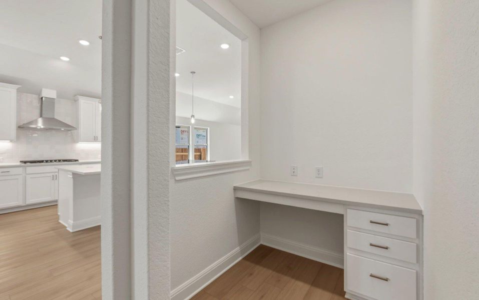 Furnished interior view inside a new home in West Cypress Hills, Spicewood (Image 7). Furnished interior view inside a new home in West Cypress Hills, Spicewood (Image 7).