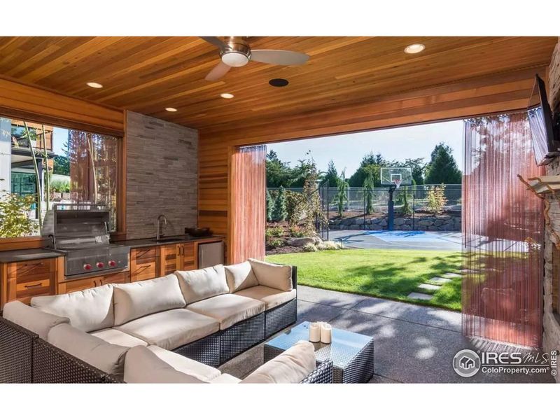 PHOTOS NOT OF ACTUAL HOME.  Concept of Outdoor Entertainment area - PICTURE DOES NOT REPRESENT A WALK-OUT BASEMENT, THIS AREA WILL BE A DECK.