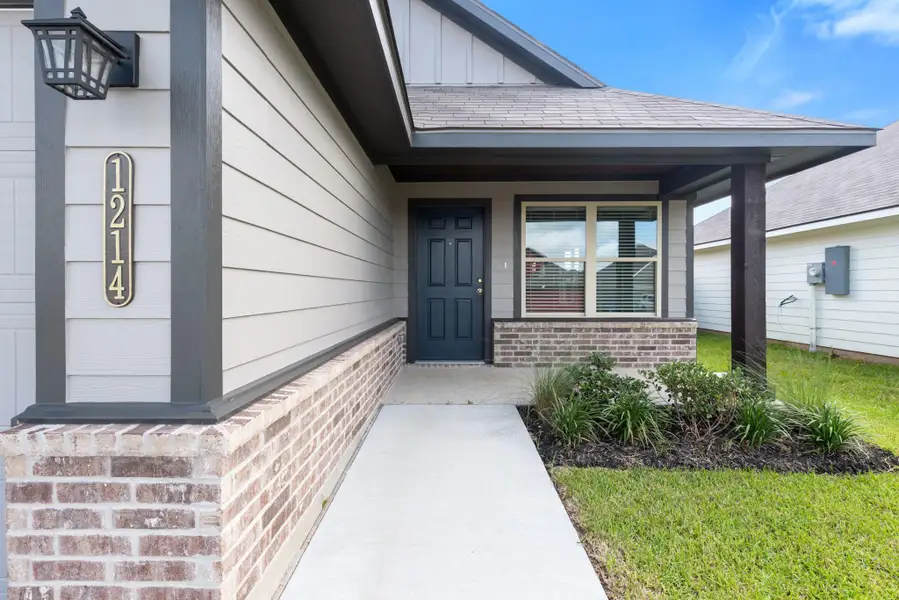 Exterior details and patio area of a home in , Bryan (Image 3). Exterior details and patio area of a home in , Bryan (Image 3).