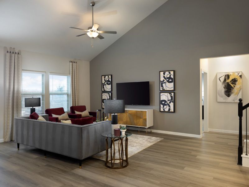 Furnished interior view inside a new home in Southridge - Signature Series, McKinney (Image 12).