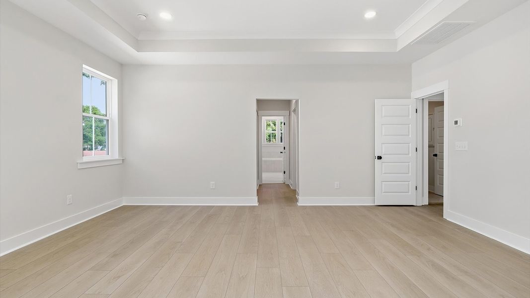 Representative furnished interior of a home built from the Stonehaven  II by DRB Homes in Oak Bend, Charleston (Image 30).