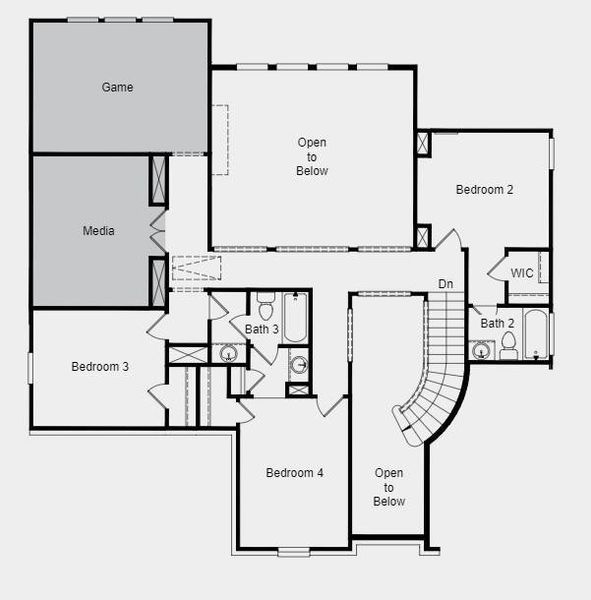 Structural options added include: Bed 5/Bath 4, media room, drop in tub at owner’s bath, study, gourmet kitchen, fireplace, door at laundry, sliding door, and pre-plumb for future water softener.