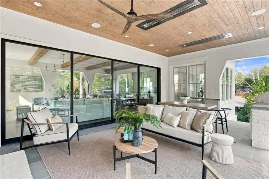 Exterior details and patio area of a home in , Atlanta (Image 32).