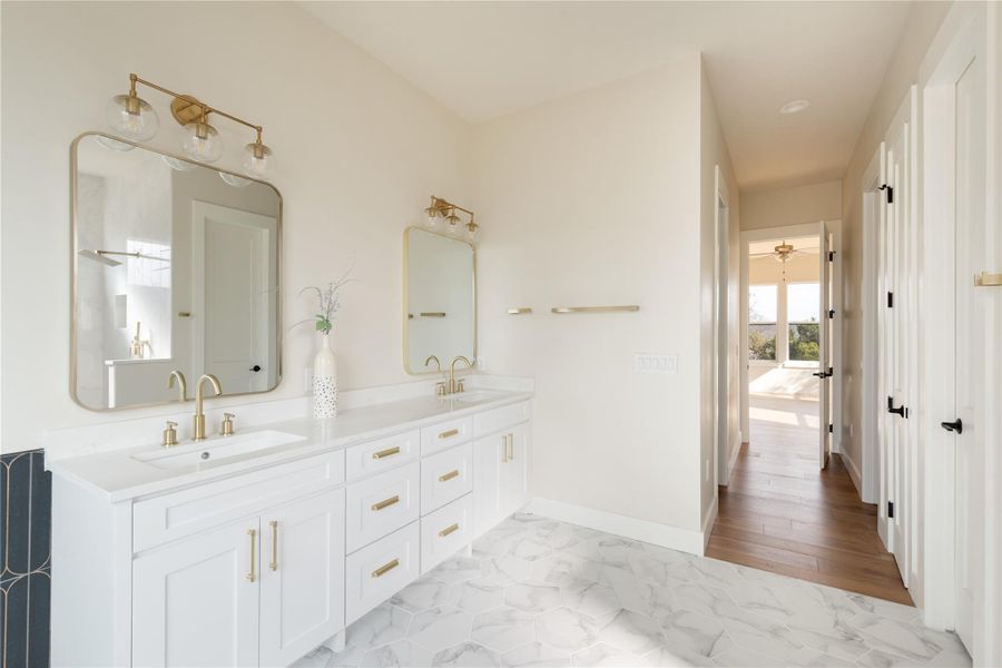 Furnished interior view inside a new home in , Jonestown (Image 17).
