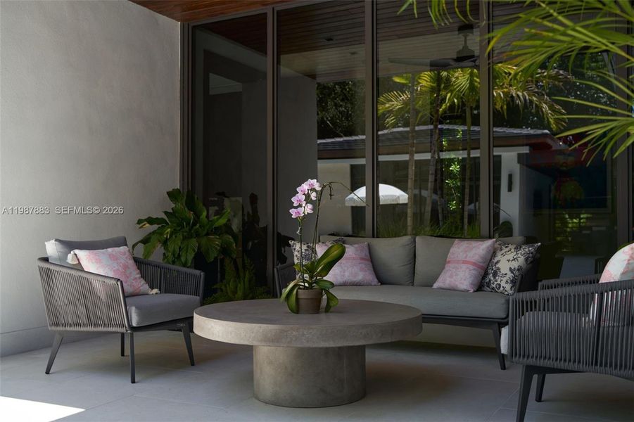 Exterior details and patio area of a home in , Pinecrest (Image 29).