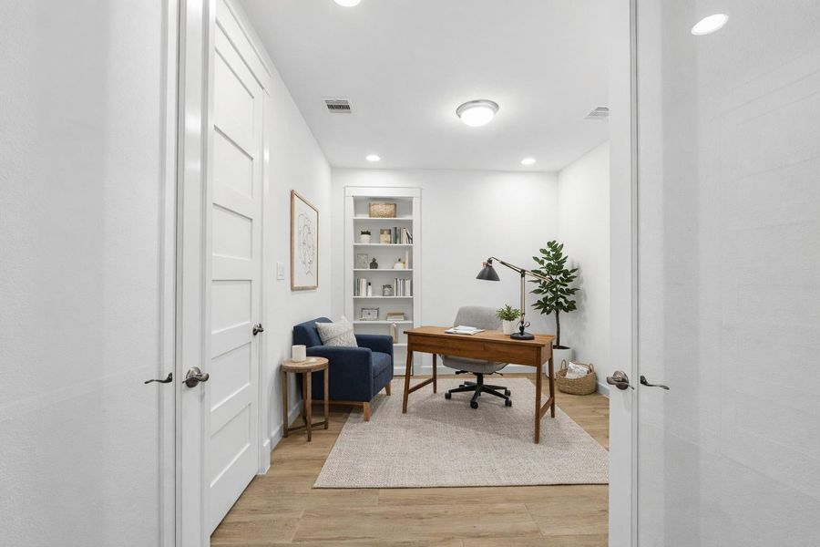 Office with safe room