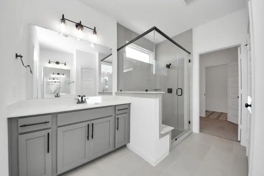 Furnished interior view inside a new home in Elyson, Katy (Image 17).