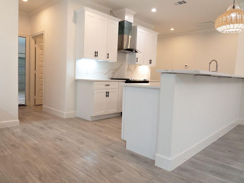 Furnished interior view inside a new home in , Cleveland (Image 9).
