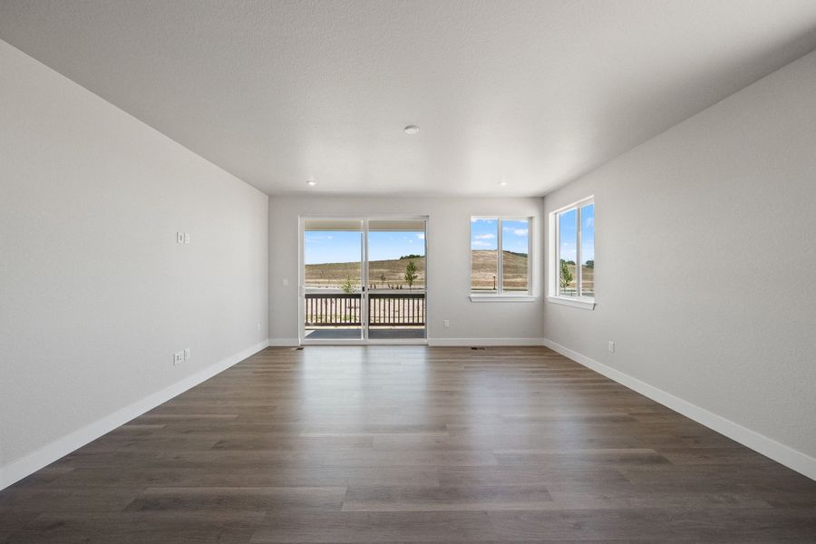 Spacious, unfurnished interior of a new home in Trumark Homes at Tanterra, Parker (Image 23). Spacious, unfurnished interior of a new home in Trumark Homes at Tanterra, Parker (Image 23).