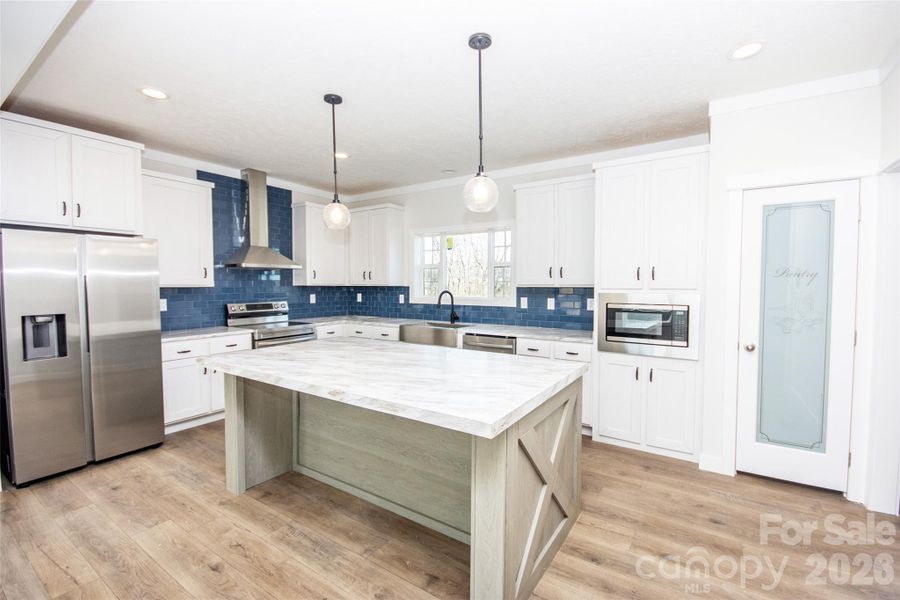 Furnished interior view inside a new home in , Hamptonville (Image 12).