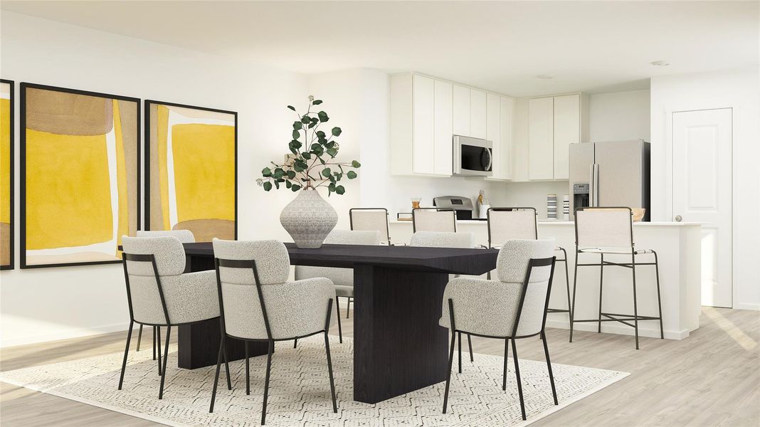 Furnished interior view inside a new home in Firefly Pointe, Hutto (Image 10).