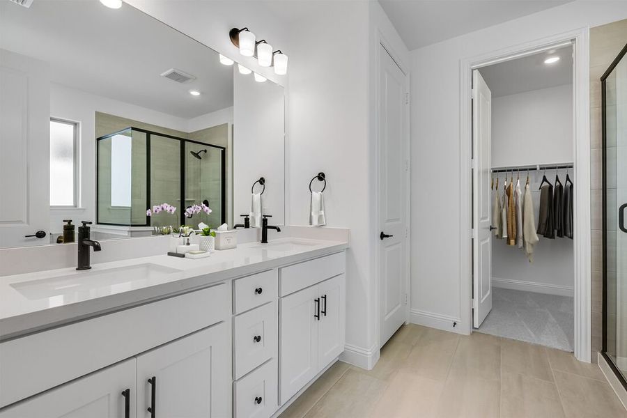Representative furnished interior of a home built from the Tartini by Taylor Morrison in Cross Creek Meadows 40s, Celina (Image 10).