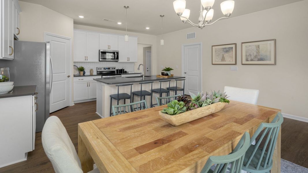 Furnished interior view inside a new home in The Villas at Martin Farms, Aberdeen (Image 19).