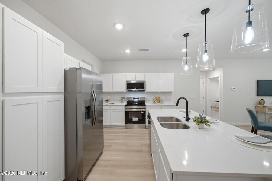Furnished interior view inside a new home in , Jacksonville (Image 13).