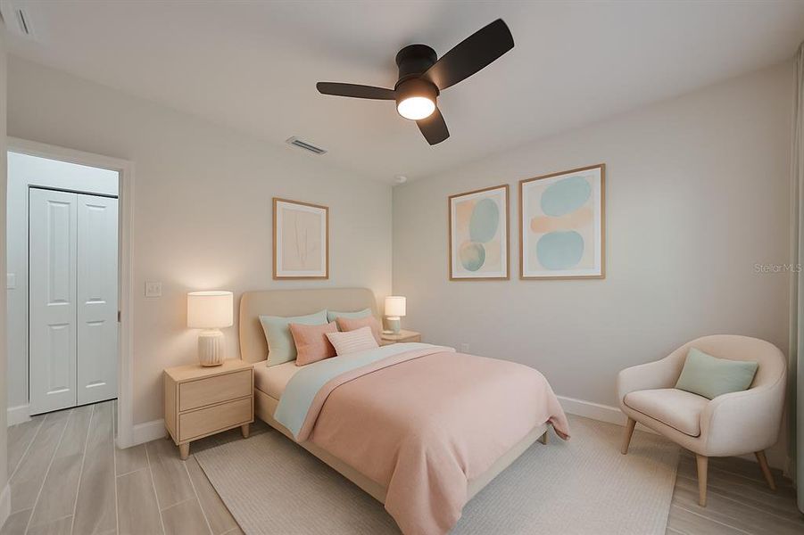 Furnished interior view inside a new home in , Tampa (Image 16). Furnished interior view inside a new home in , Tampa (Image 16).