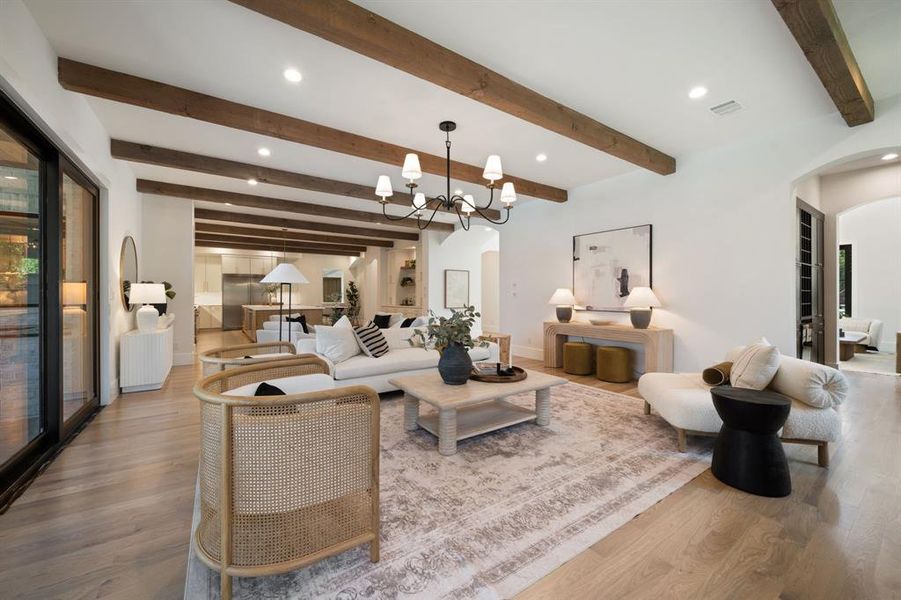 Furnished interior view inside a new home in , Dallas (Image 11).
