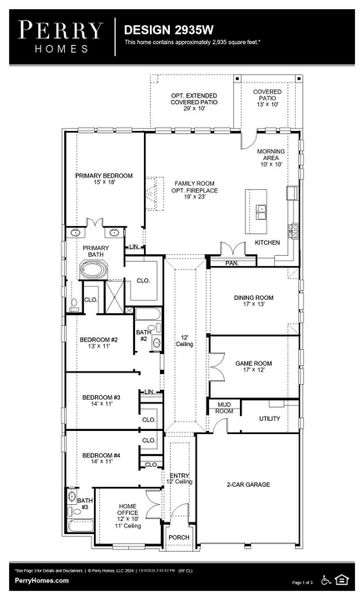 2D floor plan layout of this home in Meridiana 60', Manvel, TX (Image 2). 2D floor plan layout of this home in Meridiana 60', Manvel, TX (Image 2).