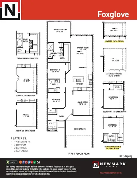 2D floor plan layout of this home in , Iowa Colony, TX (Image 4).