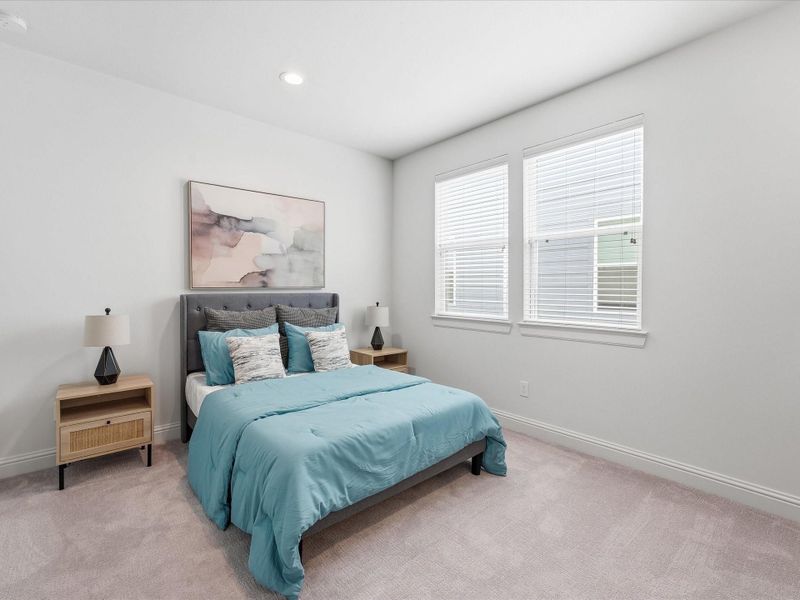 Furnished interior view inside a new home in Hardy Skyline, Houston (Image 18). Furnished interior view inside a new home in Hardy Skyline, Houston (Image 18).