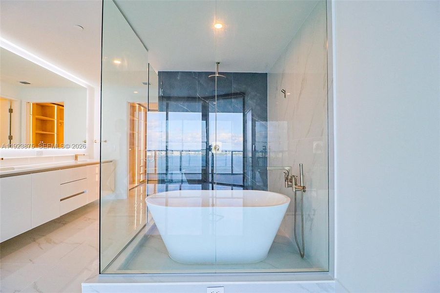 Furnished interior view inside a new home in , Miami (Image 19).