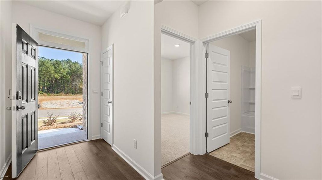 Spacious, unfurnished interior of a new home in The Reserve at Calcutta, Stockbridge (Image 12). Spacious, unfurnished interior of a new home in The Reserve at Calcutta, Stockbridge (Image 12).