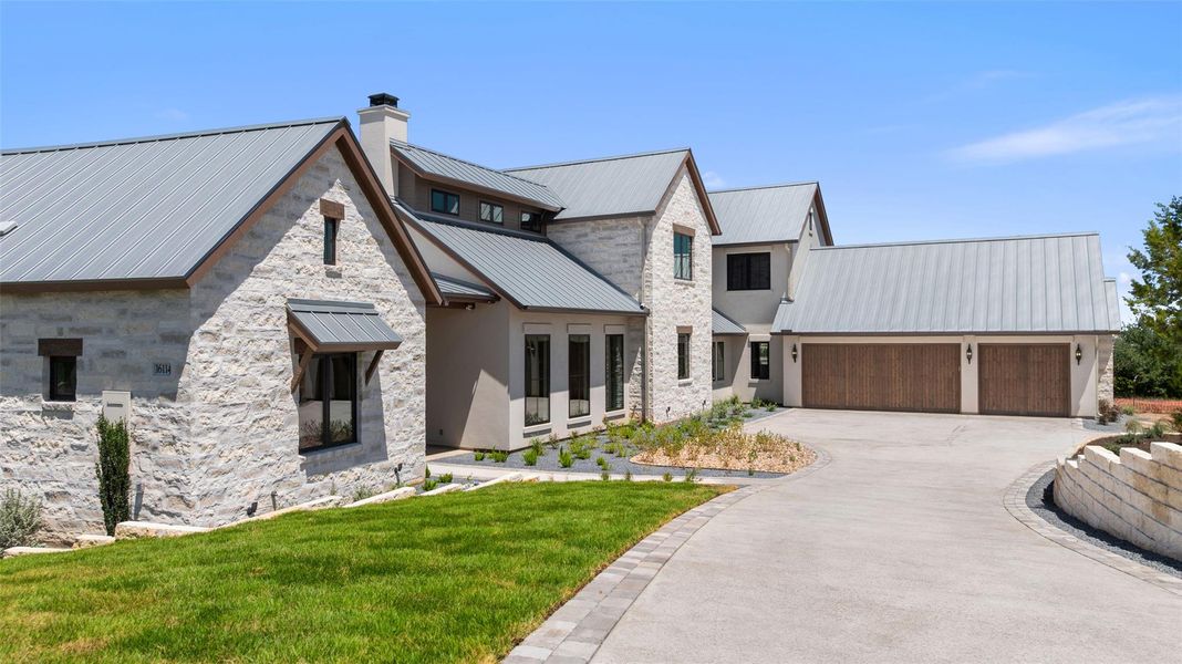 Front exterior of a new home in , Austin, TX, highlighting curb appeal (Image 20). Front exterior of a new home in , Austin, TX, highlighting curb appeal (Image 20).