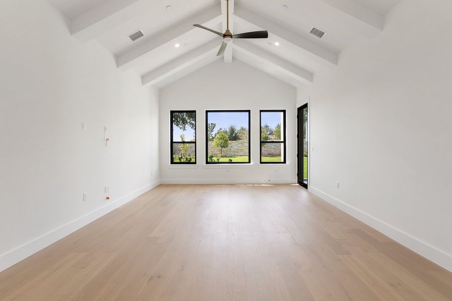 Spacious, unfurnished interior of a new home in Milky Way at River Place, Austin (Image 18).