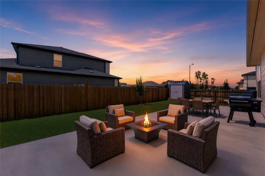 Exterior details and patio area of a home in , Liberty Hill (Image 3).