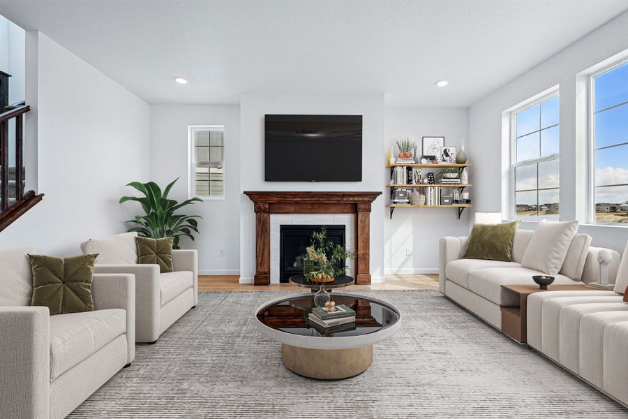 Furnished interior view inside a new home in Parterre, Thornton (Image 3).