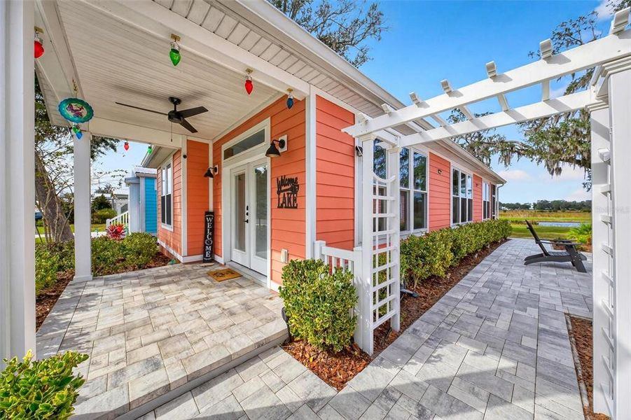 Exterior details and patio area of a home in , Oxford (Image 4).