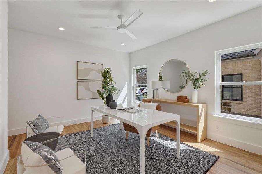 Furnished interior view inside a new home in , Dallas (Image 16). Furnished interior view inside a new home in , Dallas (Image 16).