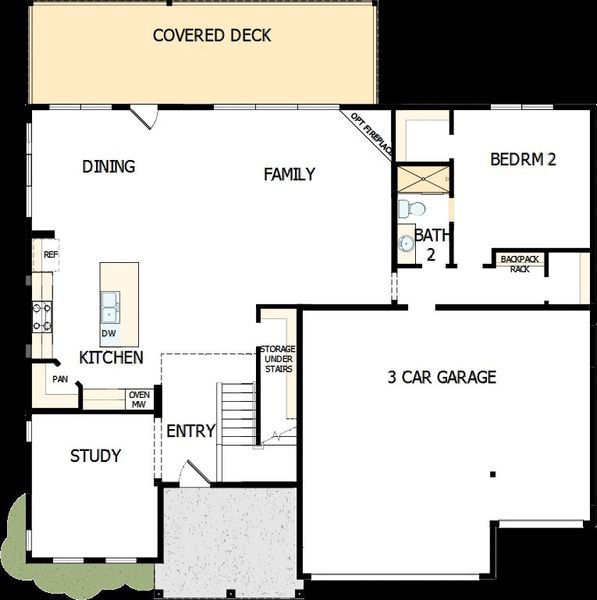 2D floor plan layout of this home in Ellis, Marietta, GA (Image 5).
