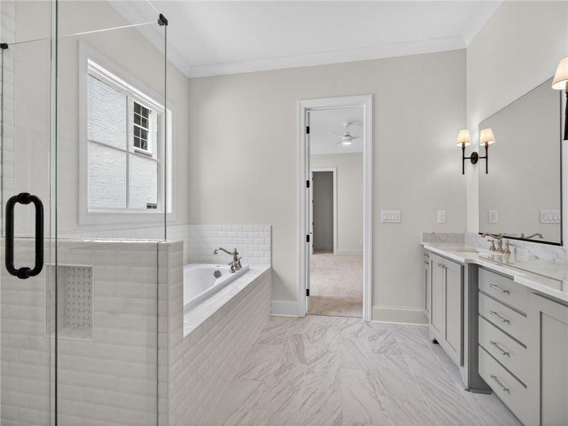 Furnished interior view inside a new home in , Suwanee (Image 14).