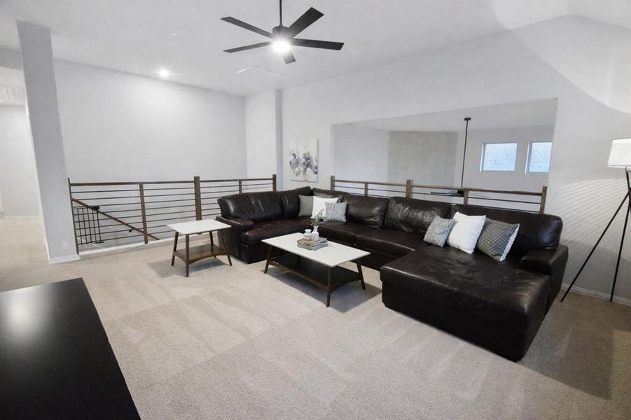 Furnished interior view inside a new home in Abe's Landing, Granbury (Image 31).