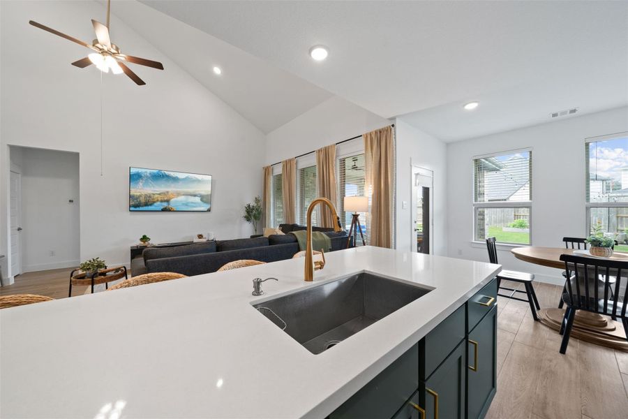 Furnished interior view inside a new home in Sorella, Tomball (Image 11).