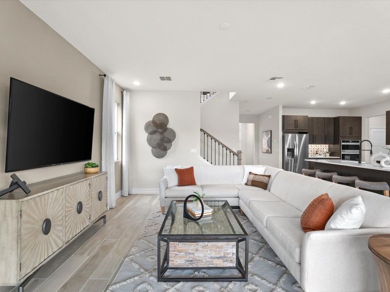 Representative furnished interior of a home built from the Voyageur by Mattamy Homes in Crosswind Ranch, Parrish (Image 7).
