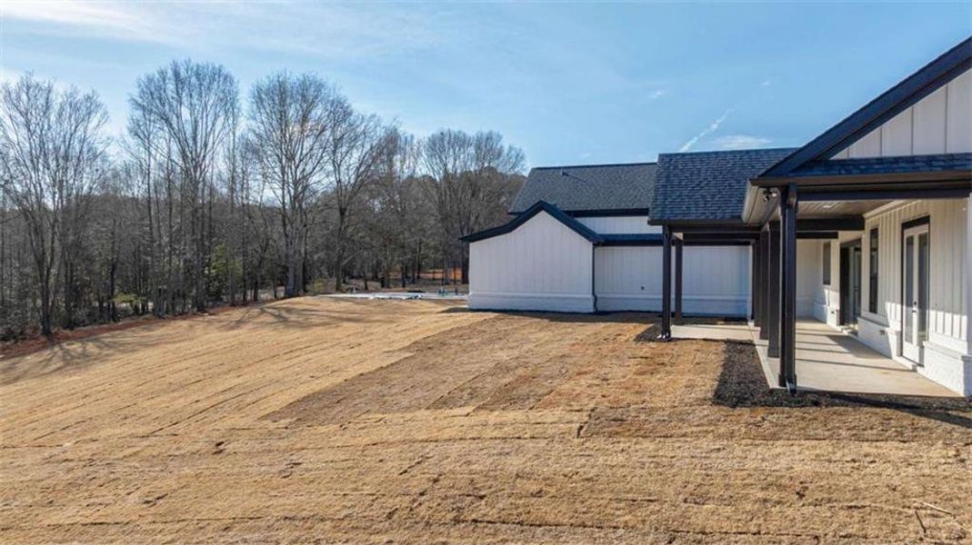 Exterior details and patio area of a home in , Monroe (Image 34).