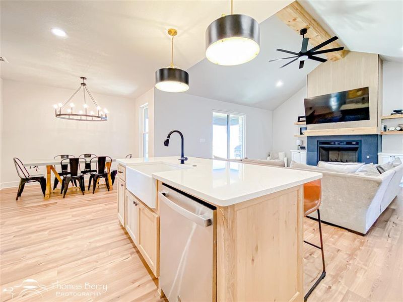 Furnished interior view inside a new home in , Abilene (Image 9).