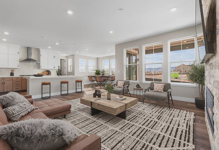 Homesite 262 Great Room, Kitchen + Dining - Virtually Staged - 3 of 13 Homesite 262 Great Room, Kitchen + Dining - Virtually Staged - 3 of 13