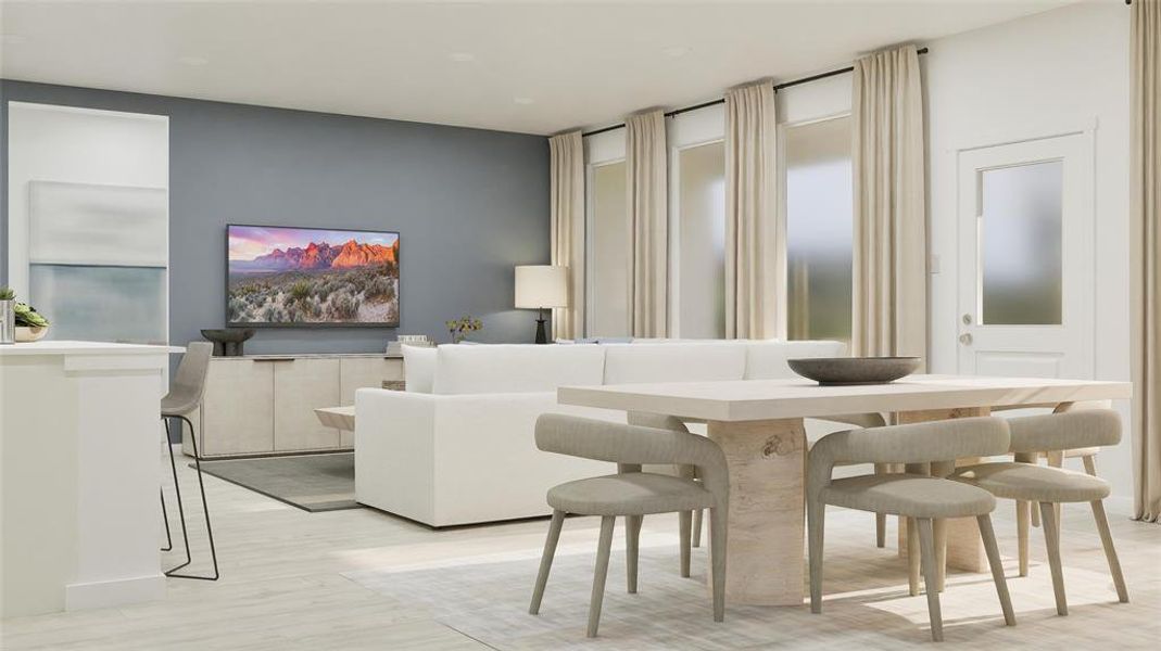 Furnished interior view inside a new home in Northpointe: Classic Collection, Fort Worth (Image 13). Furnished interior view inside a new home in Northpointe: Classic Collection, Fort Worth (Image 13).