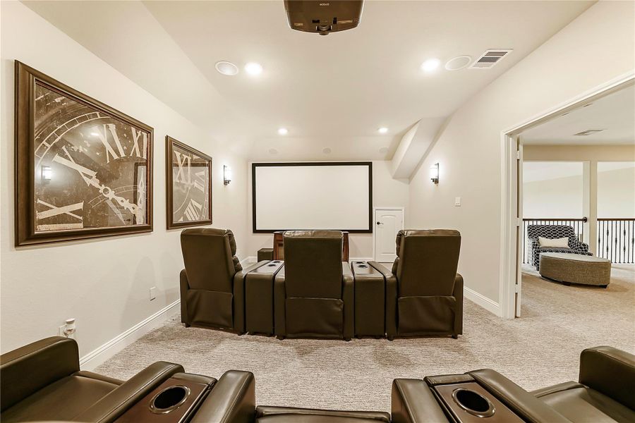 Furnished interior view inside a new home in Valencia: Hilltop Collection, Manvel (Image 29).