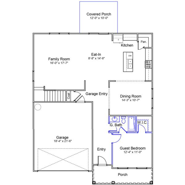 2D floor plan layout of this home in Citadel Point at Southbridge, Sneads Ferry, NC (Image 2). 2D floor plan layout of this home in Citadel Point at Southbridge, Sneads Ferry, NC (Image 2).