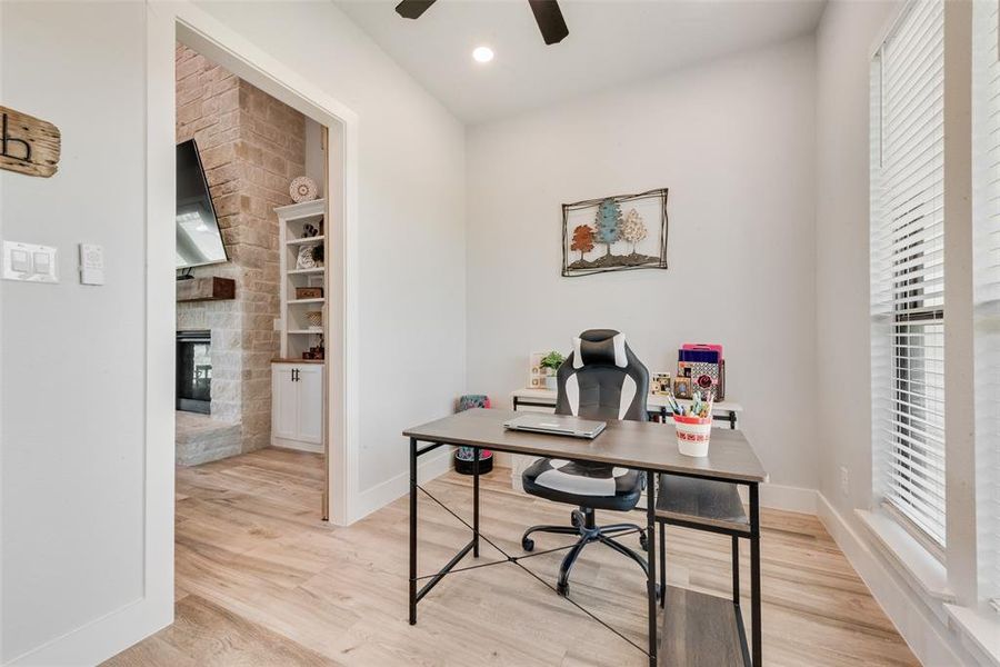 Furnished interior view inside a new home in , Krum (Image 13).